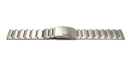 System-S Cinturino 22mm in titanio con fibbia deployante per smartwatch grigio, metallizzato/grigio, Eine Grösse