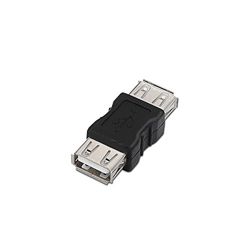 aisens A103 – 0037 – adapter USB 2.0 voor het verbinden van twee kabels, zwart