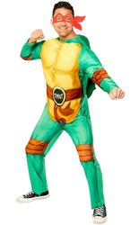 Amscan (PKT) (9909145) TMNT-kostuum voor volwassenen (medium), Groen, Chest: 42"