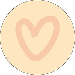 Bonateks, Round Digital Printed Mouse Pad, Non-Slip Base, for Office and Home, Diameter:22cm