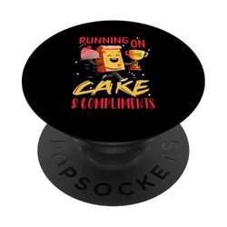 Running on cake and compliments PopSockets Adhesive PopGrip