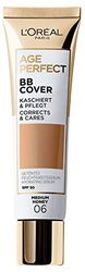 L'Oreal Paris Age Perfect BB Cream 06 Medium Honey, light-weight, Infused with hydrating serum, Vitamin B3, SPF 50