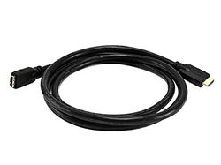 Monoprice Premium High Speed HDMI-kabel - CL2, mannelijke naar vrouwelijke verlenging, 24AWG, 6 voet, zwart - commerciële serie
