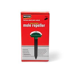 Pest-Stop Repellente per Talpe a energia Solare, al Litio, per allontanare Le Talpe, a Carica Solare, Impermeabile, a Prova di umidità, Ecologico, Lunghezza 30 cm, Rosso