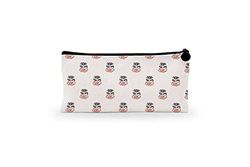 Bonamaison, Estuche de Lona con Cremallera para lápices, con impresión Digital, para Escuela, Bolsa de Lona para niños, niñas, 100% algodón, Unisex, 1 Unidad, 21 x 12 cm