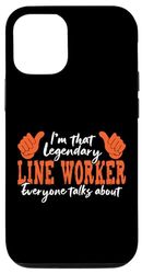 Custodia per iPhone 13 Funny Profession Quote Legendary Line Worker