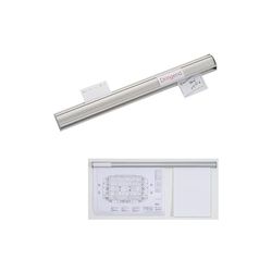 MAUL Ruban adhésif de fixation MAULballfix 50cm | Barre de serrage murale en aluminium pour accrocher des dessins, des photos ou des posters | Organisateur pour le bureau et l'atelier | Aluminium