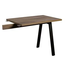 Composad | Rallonge pour Bureau de la Ligne Davinci Brera, Rallonge pour Bureau, Dimensions (LxHxP) 90x74,70x60 cm, Couleur Noiex deBrera,Fabrique en Italie