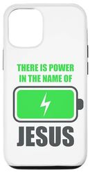 Carcasa para iPhone 12/12 Pro There is Power in the Name of Jesus – Christian Faith Hymn