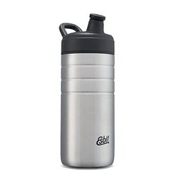 Esbit Borraccia Sport Pictor | Acciaio Inox | Senza BPA | Argento | 0,6L & 0,8L | Scuola, Acqua, Bici, Sport, Yoga