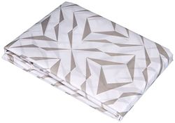 Kleine Wolke Style douchegordijn, textiel PES, zilvergrijs, 180x200 cm