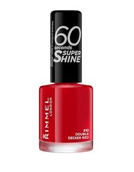 Rimmel 60 Seconds Super Shine Lakier do Paznokci, 310 Double Decker Red, 8 ml