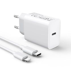 30W Chargeur USB C Rapide for iPhone 14/14/Pro/14 Pro Max/14 Plus/13 12 11 SE XR X XS 8, USBC Charger Prise Secteur Type C Alimentation Adaptateur et 2M Cable