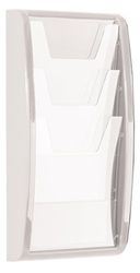 Metroplan Panorama Wall Mounted Leaflet Dispenser - 8 x 1/3 A4-521mm x 255mm - White