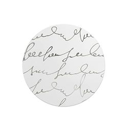 Questo Casa, Ronde digitaal bedrukte muismat, antislip onderkant, voor kantoor en thuis, diameter: 22 cm
