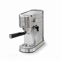 LACOR - 69429 - Machine à expresso, pour préparer toutes sortes de cafés, capsules de café moulu ou dosettes, vaporisateur, anti-goutte, accessoires inclus, acier inoxydable, 20 bar, 1450 W, 1,25 l