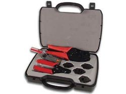 Velleman VTBNCS Conjunto de ferramentas de crimpagem, corte e descascamento coaxial, multicolorido
