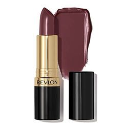 Revlon Super Lustrous pomadka do ust, bardzo skuteczna farba do ust z nawilżającą, kremową formułą, wzbogacona witaminą E i olejkiem z awokado w kolorze śliwkowym/jagodowym, fioletowym (Naughty Plum