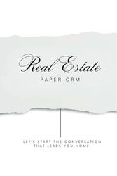 Real Estate Paper CRM: A Paper CRM for the on the go Agent