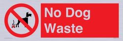 No Dog Waste Sign - 600x200mm - L62