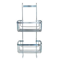 douceur d'intérieur, Serviteur de Douche (25 x 12 x 60 cm) Filaire Premium Chrome, Métal
