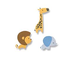 Sizzix Thinlits moldes 9 PK cachorros da selva