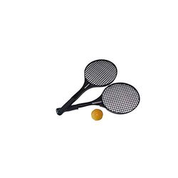 BLUE SKY - Set van 2 Tennisrackets - TENNIS - Racketspel - 046521A - Zwart - Plastic - 53 cm x 22 cm - Kinder Speelgoed - Buitenspel - Vanaf 3 jaar