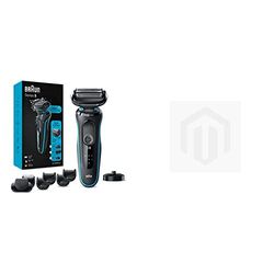 Braun Series 5 Electric Shaver with Beard Trimmer, Charging Stand, Wet & Dry & EasyClick Beard Trimmer Attachment for New Generation Series 5, 6 and 7 Electric Shaver