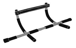 JOCCA - Barra de Dominadas Sin Montaje | Barra de Ejercicios para Puerta | Tonifica Bíceps, Tríceps, Pectorales, Espalda y Abdominales | Soporta hasta 135 Kg