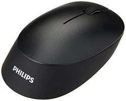 PHILIPS SPK7407B Wireless mouse, Ambidextrous design, Scroll wheel, Ergonomic, Optical Tracking, plug and play, silent design for reduced click sound, Bluetooth