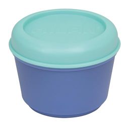 MILAN® Recipiente para alimentos hermético redondo 0,25 l, azul-turquesa