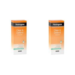 Neutrogena Clear and Defend Moisturiser, 50 ml (Pack of 2)