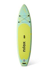 Nilox Opblaasbaar stand-up paddleboard van pvc, compleet met accessoires met rugzak, peddel, pomp, leash, 3 vinnen, plank 335 x 84 x 15 cm