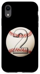 Custodia per iPhone XR Vintage Baseball 2 ° compleanno ragazzo prodotto sportivo