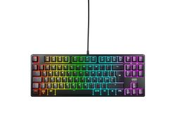 CHERRY XTRFY K4V2 TKL, Wired Gaming Keyboard without Numpad, Portuguese Layout (QWERTY), RGB Lighting, Mechanical MX2A RED Switches, Black