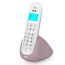 SPC Art – draadloze telefoon met verlicht display, beller-ID, handsfree, telefoonboek, mute-modus, gap en eco-modus, wit
