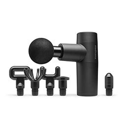 medisana MG 150 Mini massagepistool met 6 massagekoppen en 5 vibratiestanden, zelfmassage voor schouder, borst, rug en andere lichaamsregio's met LED-controlelampje en opbergtas
