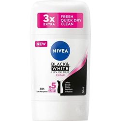 NIVEA Antitraspirante in stick trasparente in bianco e nero, 50 ml
