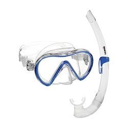 Mares Aquazone Combo Vind, Kombination av mask och munstycke för vuxna - Unisex, Blå