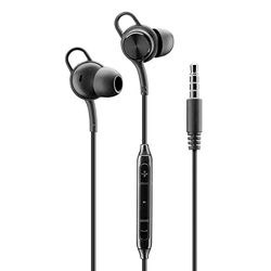 Music Sound | In-ear hoofdtelefoon - 3,5 mm jack plug - stabiel en comfortabel - ergonomisch - zwart