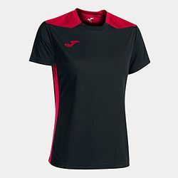 Joma Femme 901265.106.l Haut du Corps, Noir-Rouge, L EU