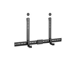 Support pour Barre de Son - Support Universel Noir, Design élégant, Installation Facile, Compatible avec diverses Marques et modèles, résistant et Durable