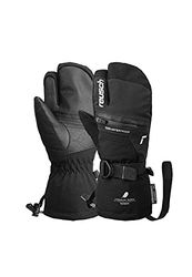 Reusch Guanti unisex a 3 dita, Lando R-TEX XT Junior Lobster, impermeabili e traspiranti, 7702, nero/argento, 5,5, 6161843