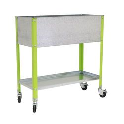Simon Rack 1 HUERTO SIMONGARDEN Urban Top con Ruedas 1200x400 Verde/GALVA