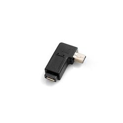 Sistema de S Micro USB hembra a mini USB Conector 90 ° Grados ángulo de ángulo derecho ángulo recto macho adaptador conector