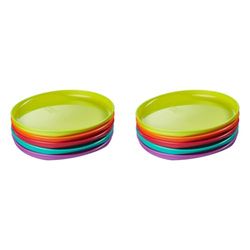Vital Baby Nourish Perfectly Simple Plates - Toddler Feeding Plates - Bright Colours - BPA, Phthalate, Latex Free - Durable - Ideal for Toddlers – Microwave/Dishwasher Safe, 5pk (Pack of 2)