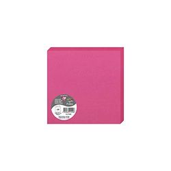 Clairefontaine 2144C verpakking (met 25 dubbele kaarten pollen, gevouwen, 160 x 160mm) 210g, fuchsia