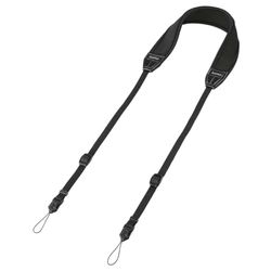 Hama Correa para cámara (neopreno superelástico, longitud ajustable, cierre rápido, para todos los modelos de cámara, especialmente adecuado para modelos con ojales), color negro