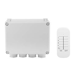 Smartwares SH4-99652 Kit domótico inalámbrico para Dispositivos Exteriores Plug & Connect - Caja y Mando a Distancia - 3 Canales - Blanco