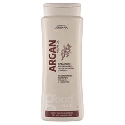 Joanna Shampooing à l'huile d'argan pour cheveux 400 ml - Shampooing régénérant pour femme à l'huile d'argan - Soin hydratant pour cheveux secs et abîmés - Avec vitamine E pour une douceur soyeuse
